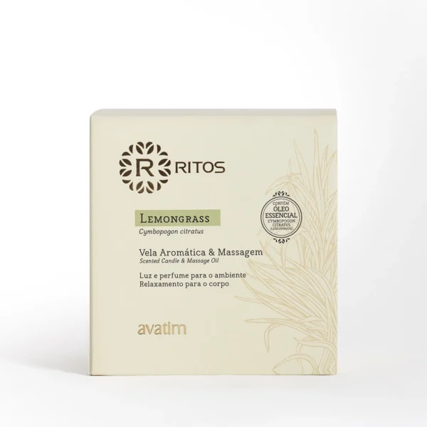 Vela Aromática e Massagem Lemongrass 160g Ritos