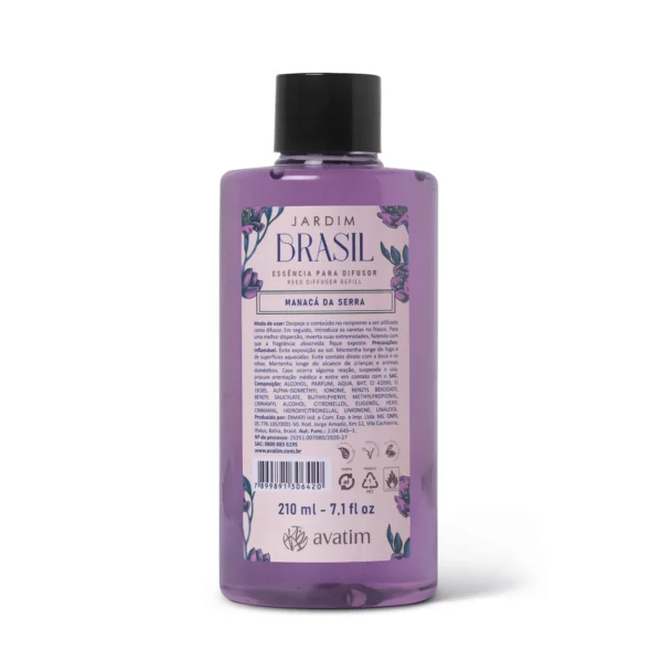Essência para Difusor Manacá da Serra 210ml Jardim Brasil