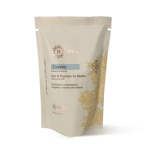 Refil Sais de Banho e Espuma Zimbro 190g Ritos
