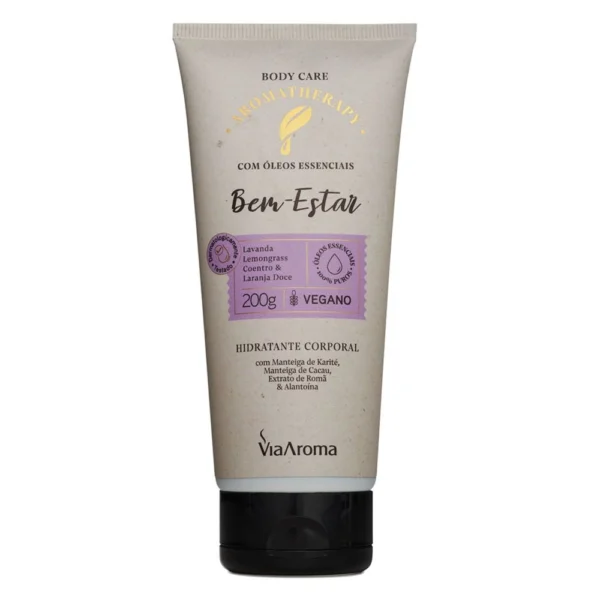 Hidratante Corporal Bem-Estar Aromatherapy Via Aroma - 200g