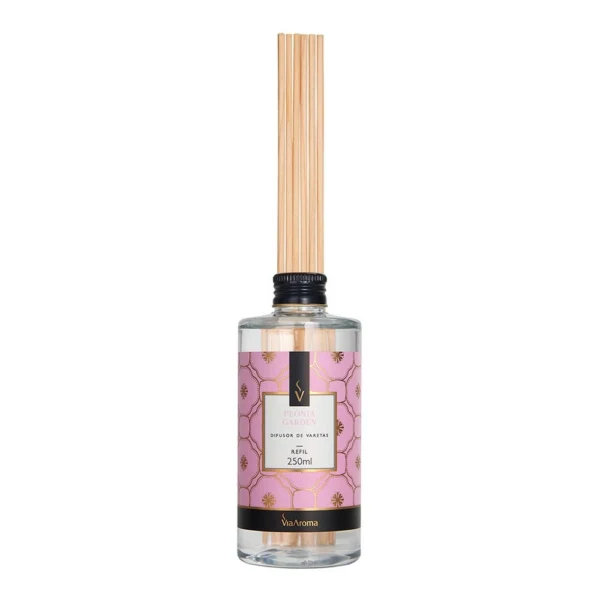 Difusor de Varetas Peônia Garden Via Aroma - 250ml