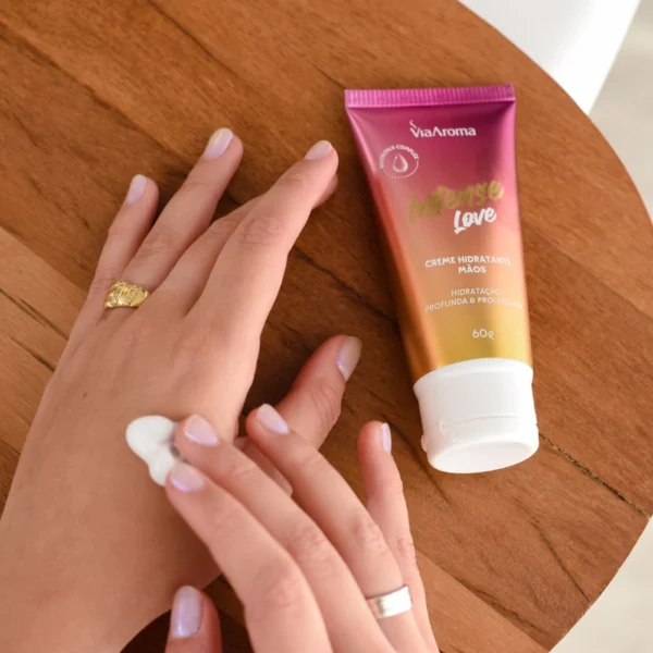Creme Hidratante Desodorante Mãos Intense Love Via Aroma - 60g - Imagem 2