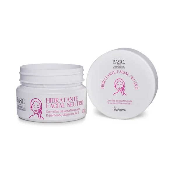Hidratante Facial Neutro Linha Basic Via Aroma – 100g - Imagem 2