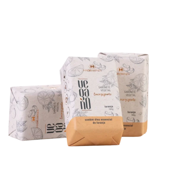 Sabonete vegano energizante (Laranja) - 180g