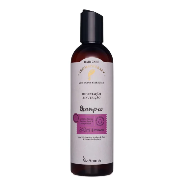Shampoo Hidratação e Nutrição Aromatherapy Via Aroma - 240ml